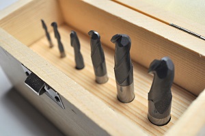 6 piece 2 Flute Solid Carbide Ball-Nose End Mill Set