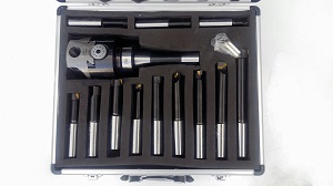 Amadeal 75mm Boring Head Set With R8 Shank 12pc Boring bars