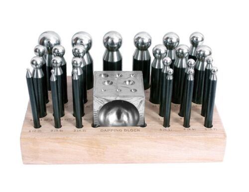 Amadeal Dapping Punch & Block Set - 24pc 