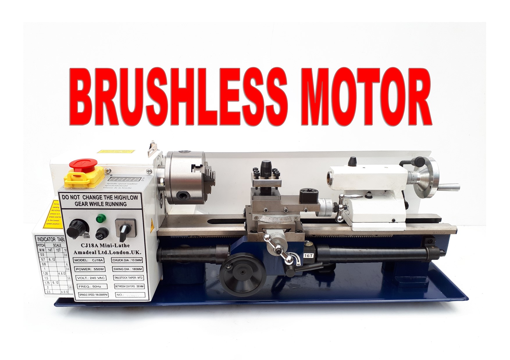 Brushless Motor Mini lathes 
