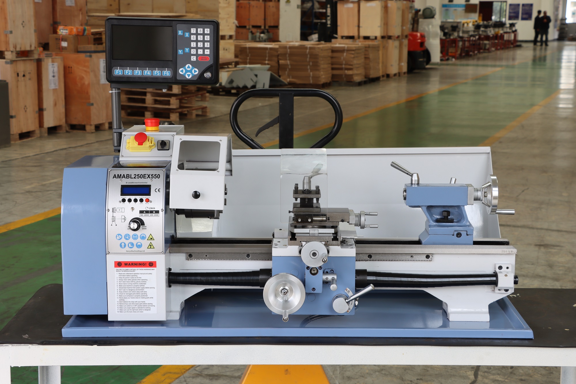 AMABL250E-550 2 Axis DRO - VARIABLE SPEED LATHE - 38mm SPINDLE BORE & ELECTRONIC CHANGE GEAR SYSTEM