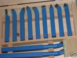 Lathe Tools - 11 piece Brazed on Carbide 8mm set