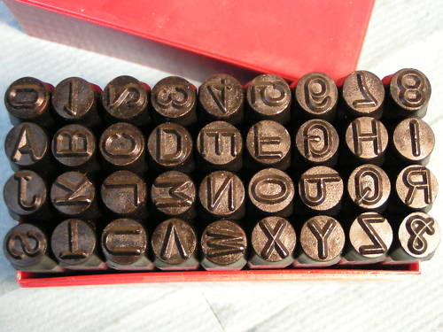 2mm Steel Letters & Numbers 36-piece Stamping Set  